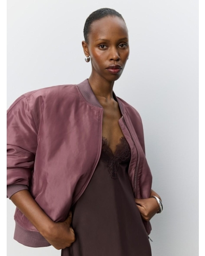 Sofie Schnoor Billa bomber jacket dusty plum