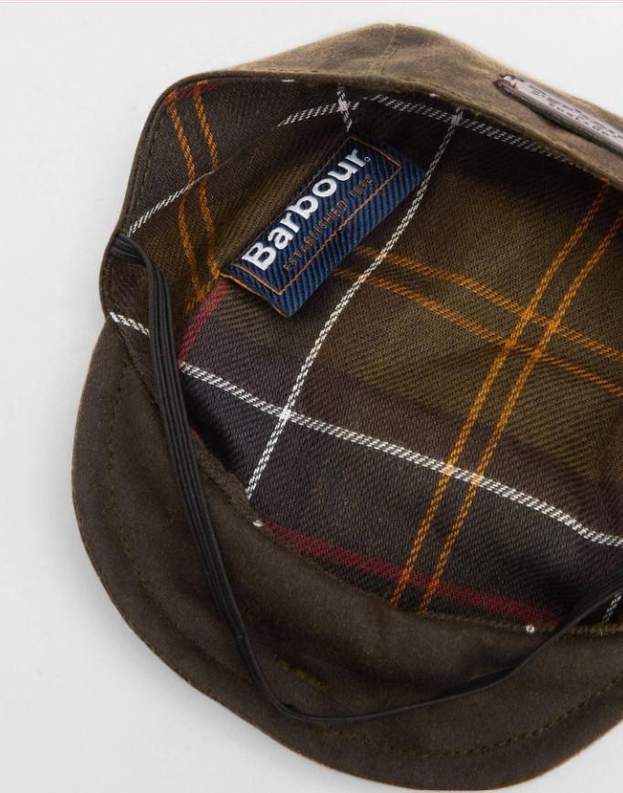 DOG WAX FLAT CAP olive