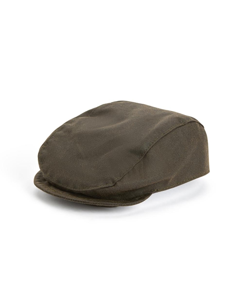 DOG WAX FLAT CAP olive