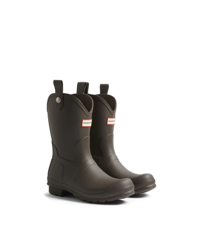 Hunter Womens original cowboy boot chocolate brown