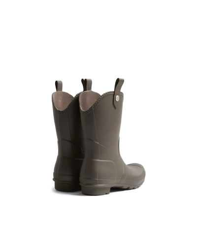 Hunter Womens original cowboy boot chocolate brown