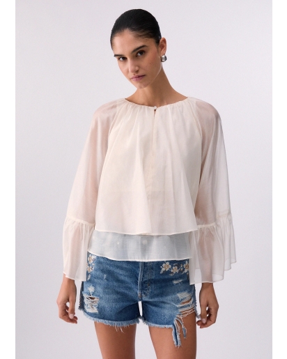 LIU.JO Liu Jo Tunic blouse soft milk