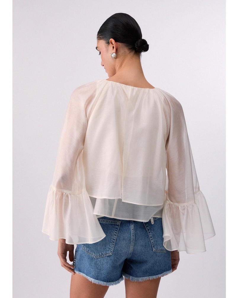 Liu Jo Tunic blouse soft milk soft milk