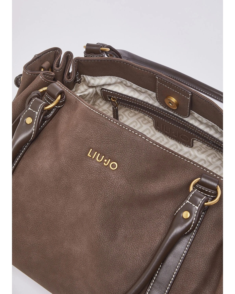 Liu Jo Large shoulder bag mocha mokka