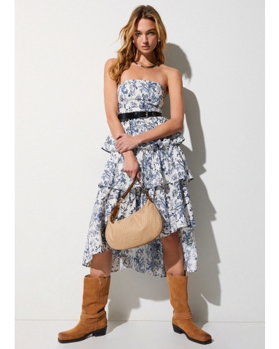Liu Jo Asymmetrical bustier dress blue