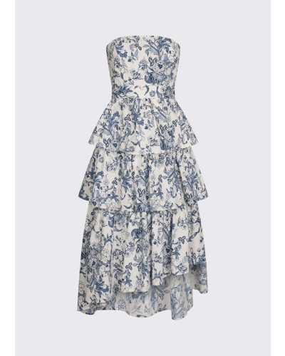 Liu Jo Asymmetrical bustier dress blue