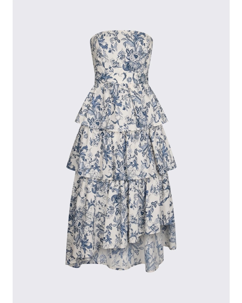 Liu Jo Asymmetrical bustier dress blue