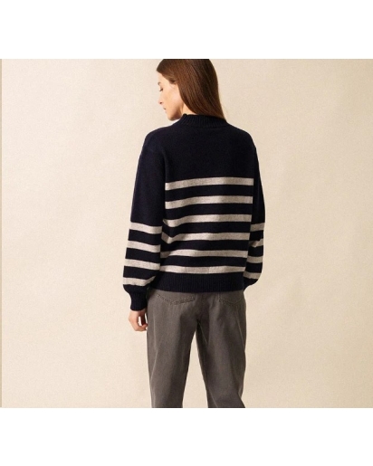SAINT JAMES Saint James Lugano navy gris