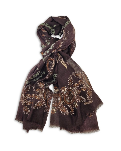 Sir Redman Herensjaal Imperial Paisley donkerbruin/aubergine/gorne/beige
