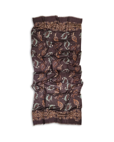 Sir Redman Herensjaal Imperial Paisley donkerbruin/aubergine/gorne/beige