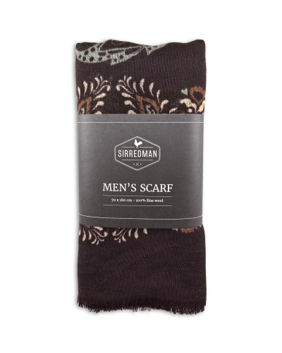 Sir Redman Herensjaal Imperial Paisley donkerbruin/aubergine/gorne/beige