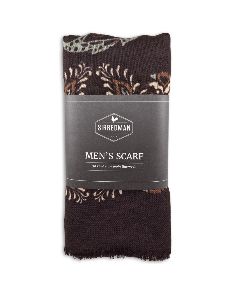Sir Redman Herensjaal Imperial Paisley donkerbruin/aubergine/gorne/beige