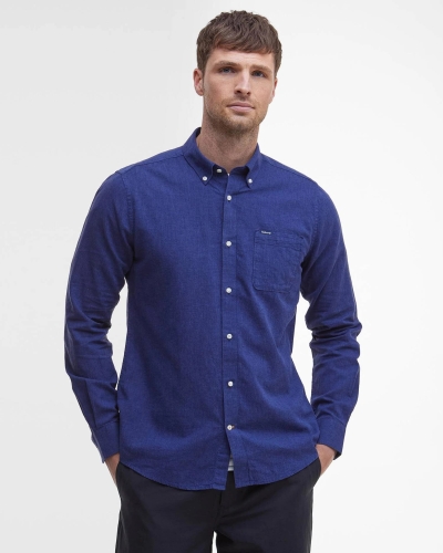 Barbour Nelson tailored shirt indigo