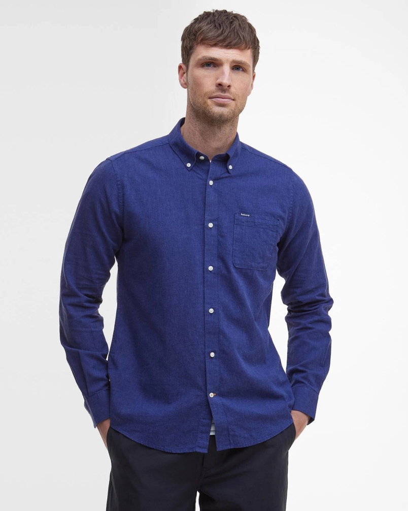 Barbour Nelson tailored shirt indigo