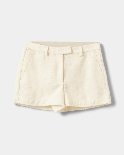 Sofie Schnoor Midga boucle mini shorts off white