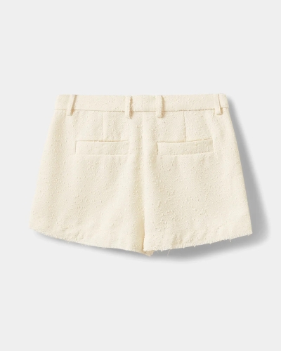 Sofie Schnoor Midga boucle mini shorts off white
