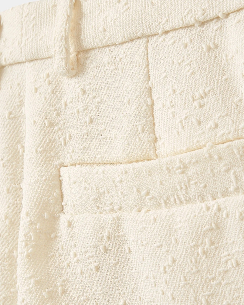 Sofie Schnoor Midga boucle mini shorts off white