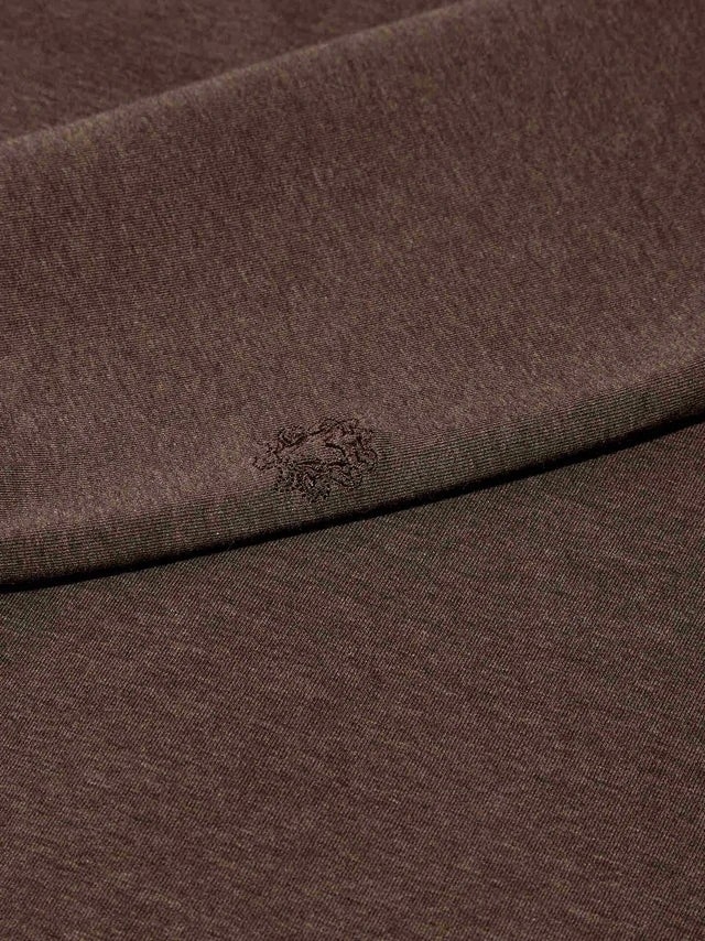 Mos Mosh Gallery Abel Crew Neck Sweat chocolate brown melange