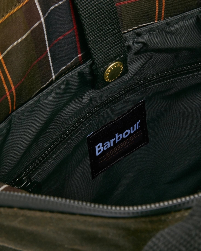 Barbour Field wax backpack olive