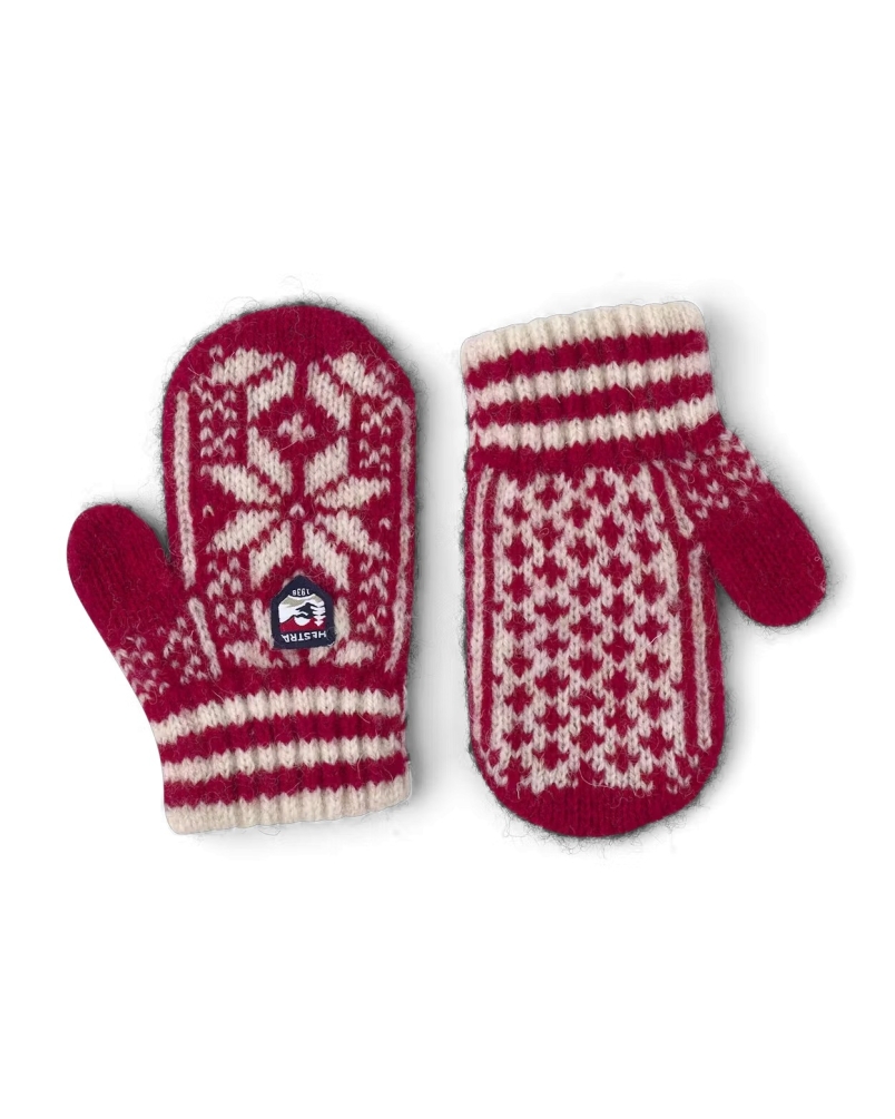 HESTRA KIDS NORDIC RED red/offwhite