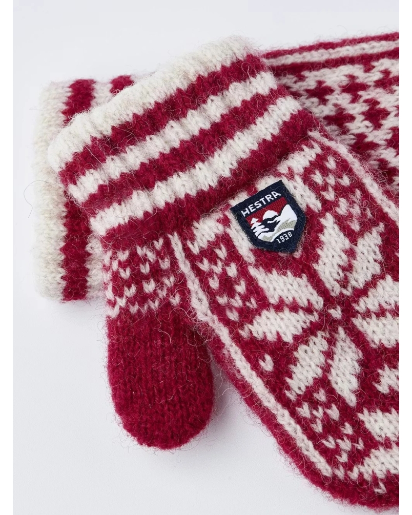 HESTRA KIDS NORDIC RED red/offwhite