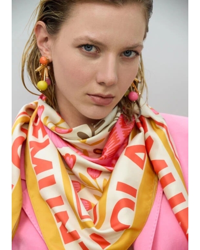 LOLA CASADEMUNT Lola Casademunt Scarf flower print