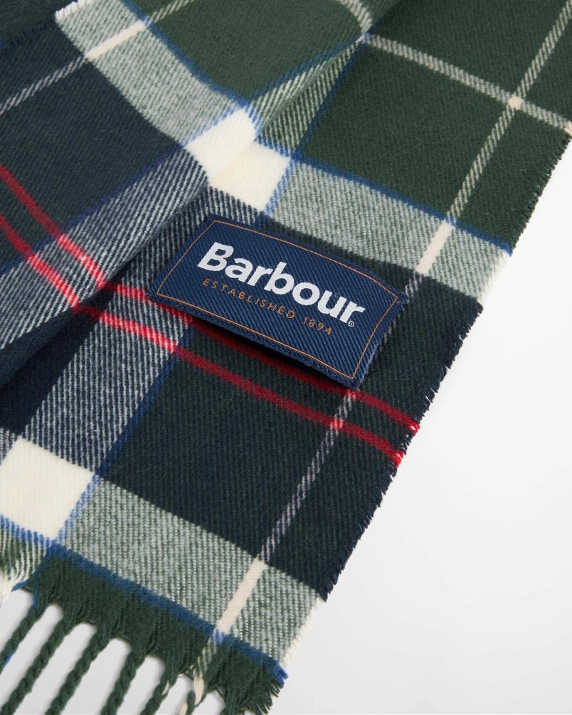 Barbour Galingale tartan scarf tn98 evergreen tartan