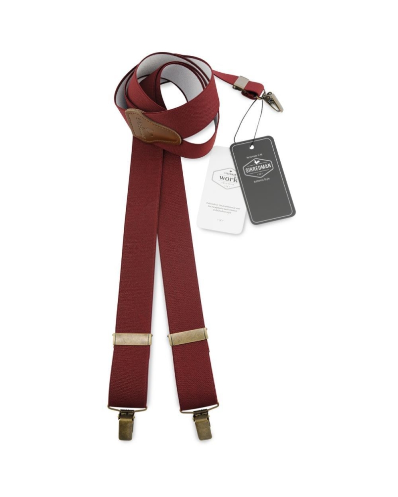 Sir Redman Work bretels bordeaux