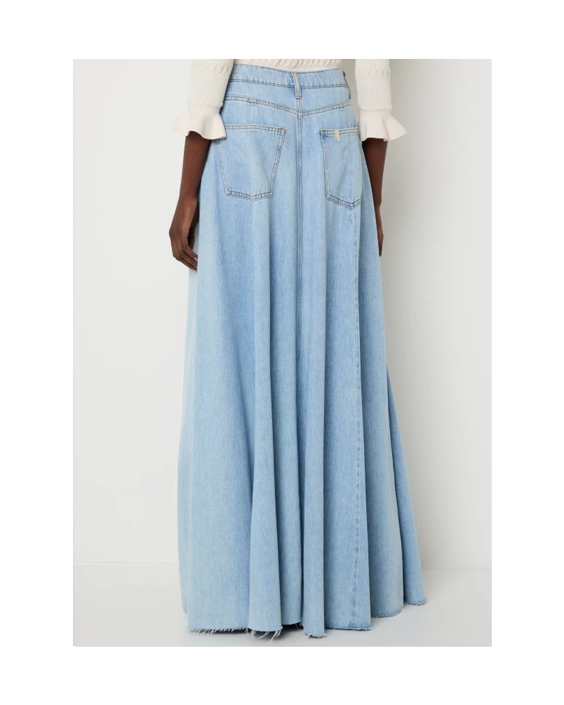 Liu Jo Long denim skirt denim blue denim blue