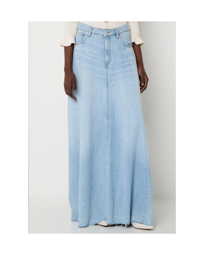 Liu Jo Long denim skirt denim blue denim blue
