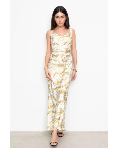 Camilla Pihl Anna dress yellow mimosa print
