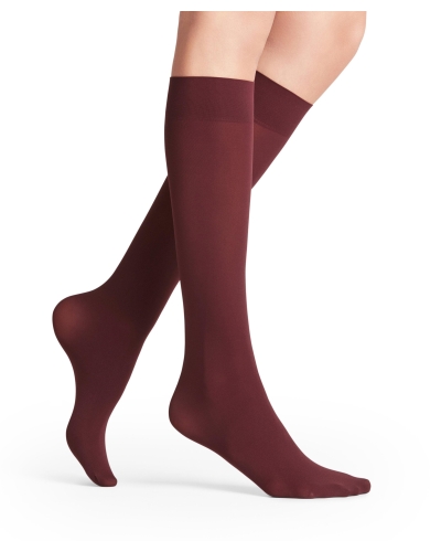 Falke Pure matt 50 den dames kniekousen barolo