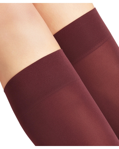 Falke Pure matt 50 den dames kniekousen barolo