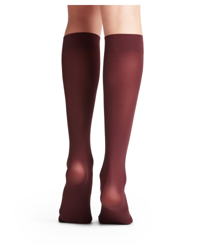 Falke Pure matt 50 den dames kniekousen barolo