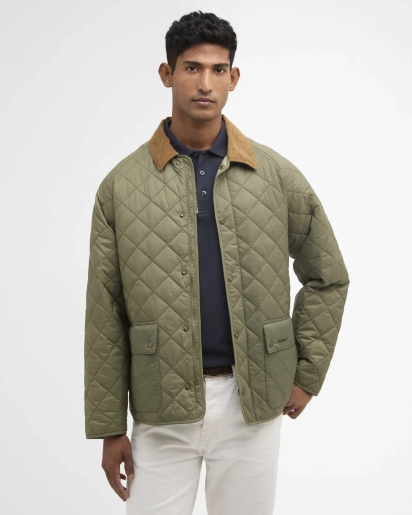 BARBOUR Barbour City Bedale quilted jacket olive