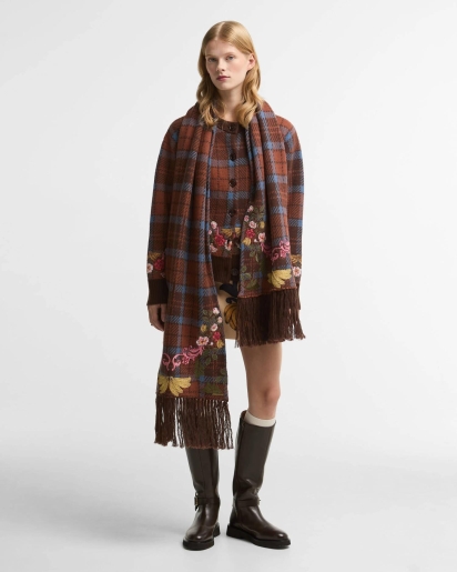 BARBOUR x FARM RIO Barbour x Farm Rio Angelonia knitted scarf