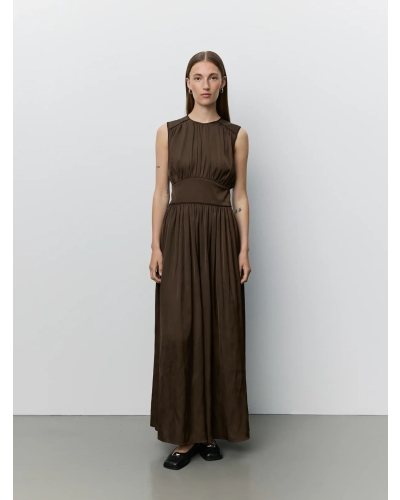 Sofie Schnoor Lin maxi dress intense brown