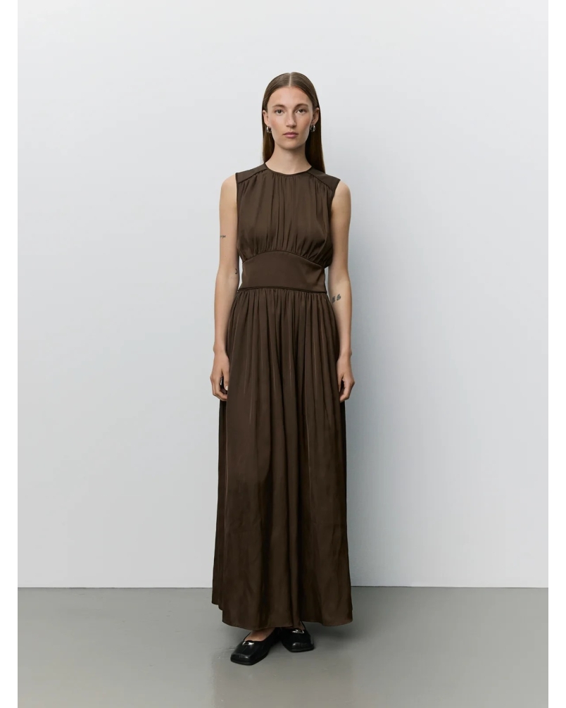 Sofie Schnoor Lin maxi dress intense brown