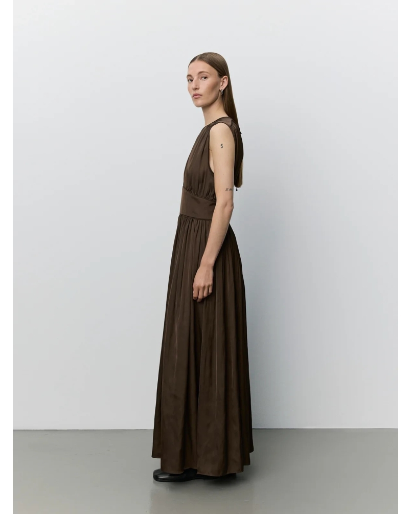 Sofie Schnoor Lin maxi dress intense brown