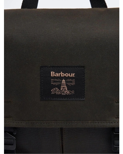 Barbour Field wax messenger bag olive