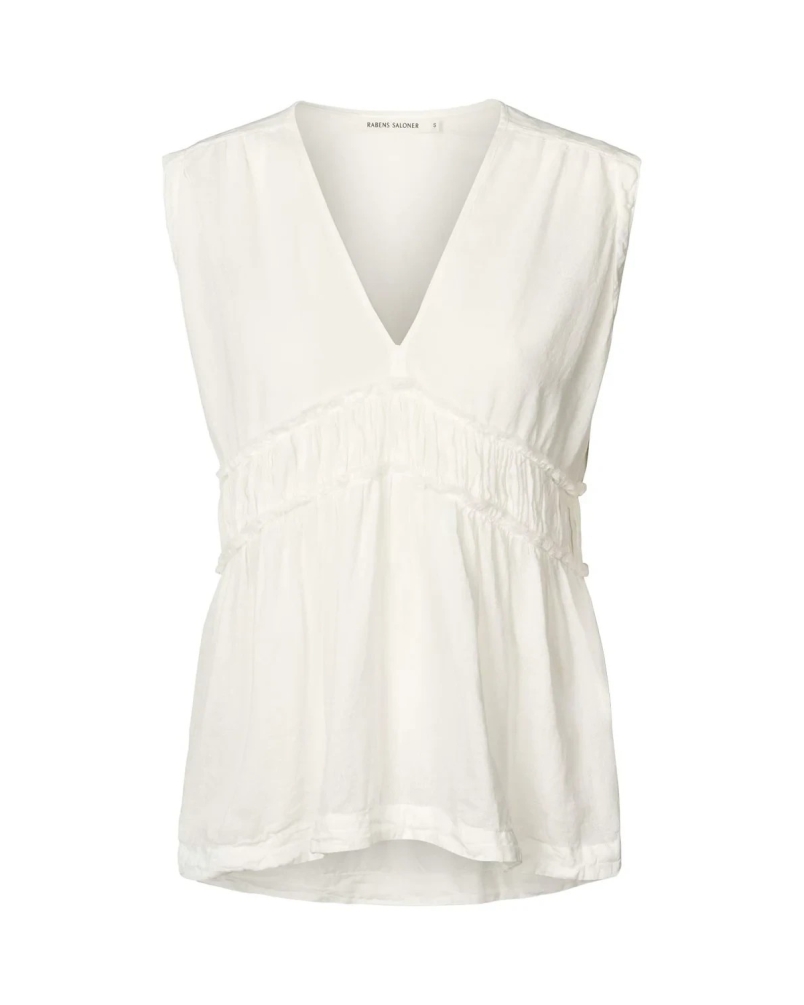 HELFRED TOP WHITE white