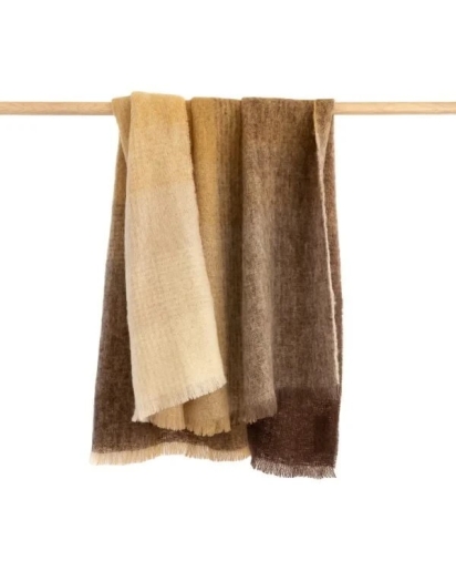 JOHN HANLY MOHAIR/WOOL THROW (137x182)