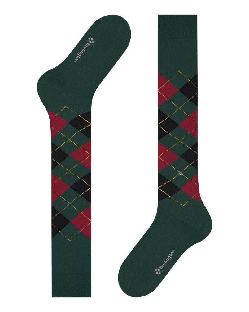 Burlington Edinburgh heren kniesokken thyme