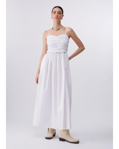 Liu Jo Long poplin dress white.