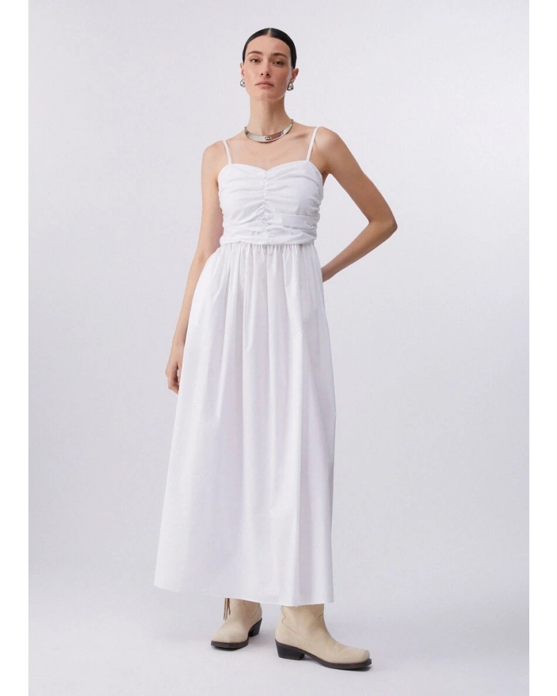 Liu Jo Long poplin dress white.
