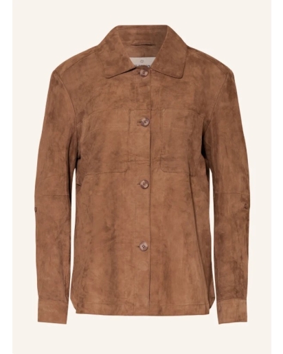 MILESTONE Milestone Vicki suede coat chocolate