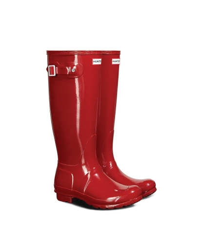 HUNTER unter Women's original tall gloss red