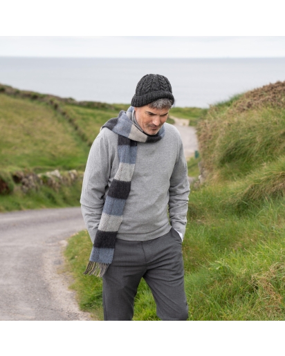 JOHN HANLY John Hanly Irish cashmere merino wool scarf