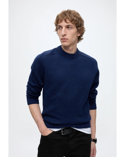 Barbour Newtown crew neck sweater inky blue